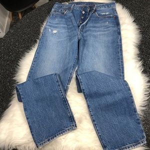 Levi's 501 Athens Dark Straight-leg Jeans